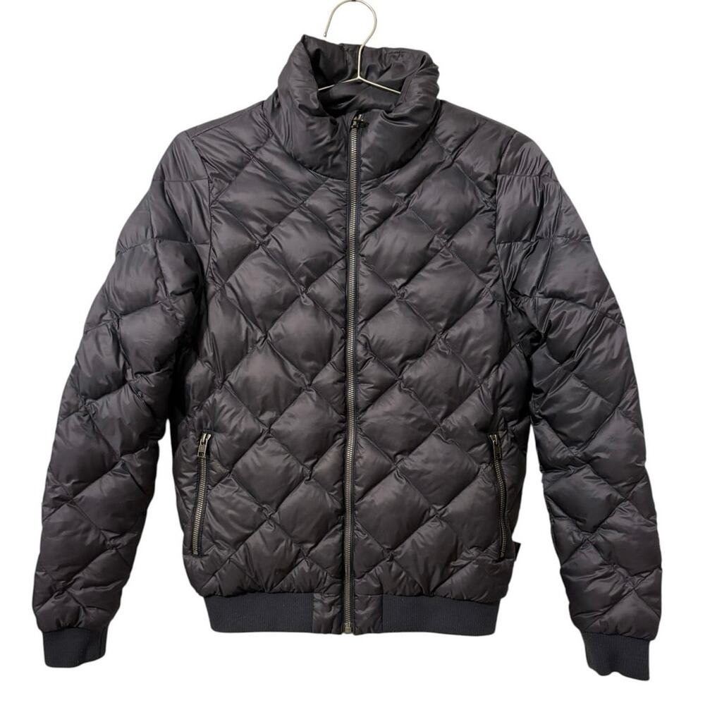 Patagonia Smolder Blue Prow Diamond Quilted Bomber Jacket, Down, S